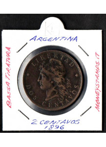 ARGENTINA 2 Centavos 1896 Bassa Tiratura
